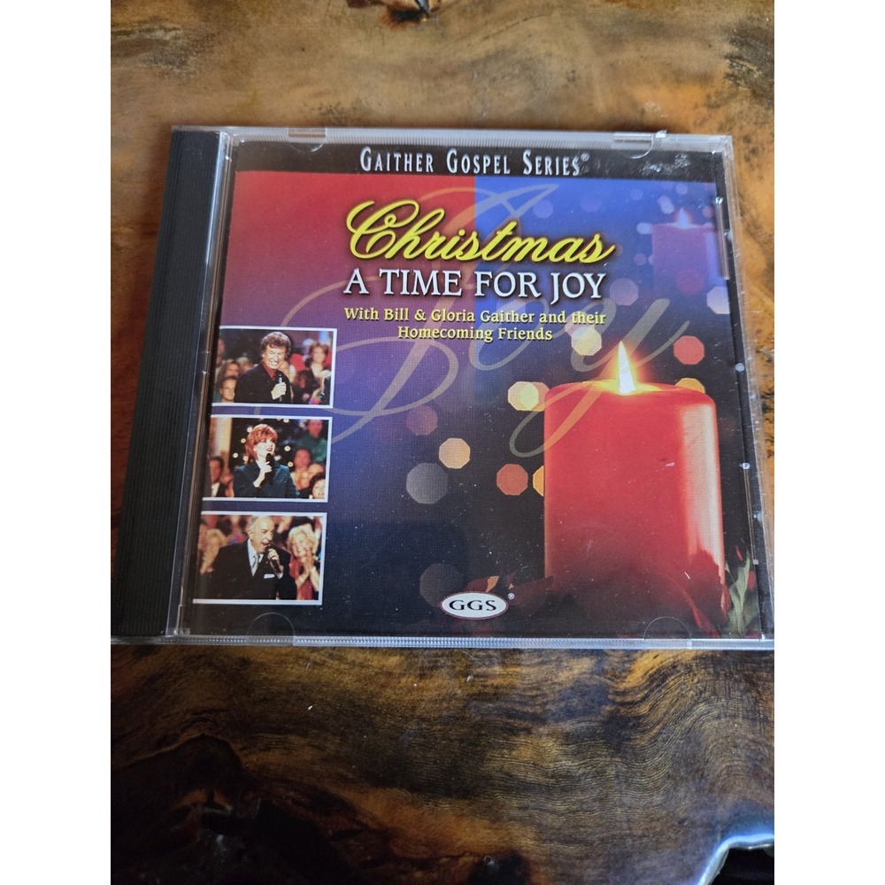 Music CD Christmas A Time For Joy With Bill & Gloria Gaither VERY GOOD